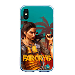 Чехол iPhone XS Max матовый Far Cry Dani Rojas, цвет: 3D-голубой