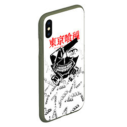 Чехол iPhone XS Max матовый TOKYO GHOUL 1000-7, цвет: 3D-темно-зеленый — фото 2