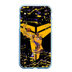 Чехол iPhone XS Max матовый Los angeles lakers NBA, цвет: 3D-голубой