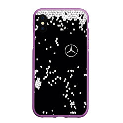 Чехол iPhone XS Max матовый Мерин, цвет: 3D-фиолетовый