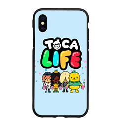 Чехол iPhone XS Max матовый Toca Life: Logo