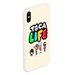 Чехол iPhone XS Max матовый Toca Life: Persons, цвет: 3D-белый — фото 2