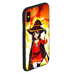 Чехол iPhone XS Max матовый Mеgumin, цвет: 3D-черный — фото 2