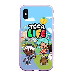 Чехол iPhone XS Max матовый Toca Life