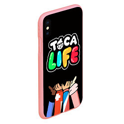 Чехол iPhone XS Max матовый Toca Life: Friends, цвет: 3D-баблгам — фото 2