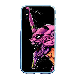 Чехол iPhone XS Max матовый Evangelion Eva 01