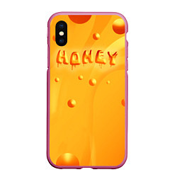 Чехол iPhone XS Max матовый Медовая волна Honey wave