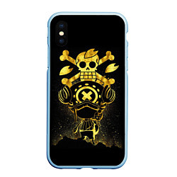 Чехол iPhone XS Max матовый ONE PIECE ВАН ПИС GOLDEN