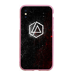 Чехол iPhone XS Max матовый Linkin Park Logo Линкин Парк