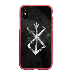 Чехол iPhone XS Max матовый BERSERK LOGO GRUNGE