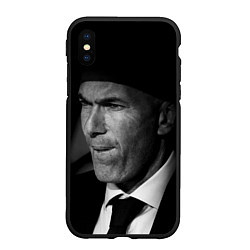 Чехол iPhone XS Max матовый Зинедин Зидан Zinedin Zidan