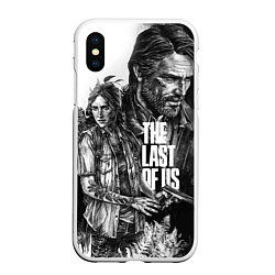 Чехол iPhone XS Max матовый THE LAST OF US ЧЁРНО БЕЛЫЙ, цвет: 3D-белый