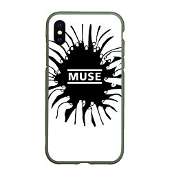 Чехол iPhone XS Max матовый MUSE пальцы