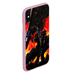 Чехол iPhone XS Max матовый БЕРСЕРК ОГНЕННЫЙ BERSERK, цвет: 3D-розовый — фото 2
