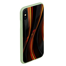 Чехол iPhone XS Max матовый Unsplash 3D, цвет: 3D-салатовый — фото 2