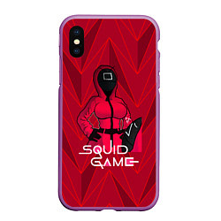 Чехол iPhone XS Max матовый Squid game