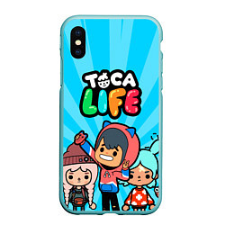 Чехол iPhone XS Max матовый Toca Life: Friends