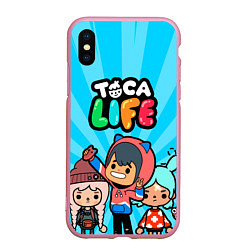 Чехол iPhone XS Max матовый Toca Life: Friends