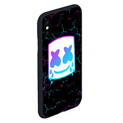 Чехол iPhone XS Max матовый MARSHMELLO NEON МАРШМЕЛЛО НЕОН, цвет: 3D-черный — фото 2