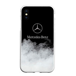 Чехол iPhone XS Max матовый Mercedes-Benz Облака