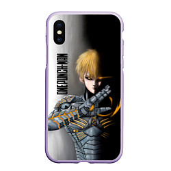 Чехол iPhone XS Max матовый Металлическое тело Геноса One Punch-Man