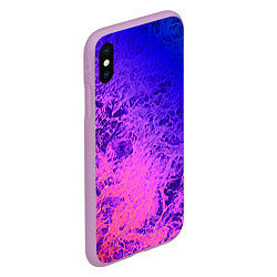 Чехол iPhone XS Max матовый Абстрактный пурпурно-синий, цвет: 3D-сиреневый — фото 2