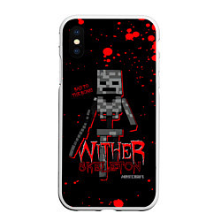 Чехол iPhone XS Max матовый WITHER SKELETON