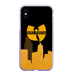 Чехол iPhone XS Max матовый WU-TANG CLAN CITY, цвет: 3D-светло-сиреневый