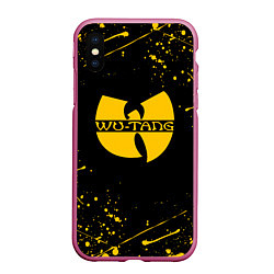 Чехол iPhone XS Max матовый WU-TANG CLAN БРЫЗГИ КРАСОК