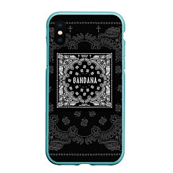 Чехол iPhone XS Max матовый Big Baby Tape x Kizaru: BANDANA, цвет: 3D-мятный