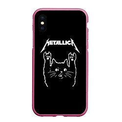 Чехол iPhone XS Max матовый Meowtallica