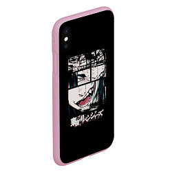 Чехол iPhone XS Max матовый Кейсуке Токийские Мстители, цвет: 3D-розовый — фото 2