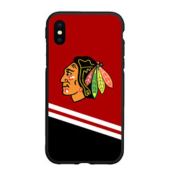 Чехол iPhone XS Max матовый Chicago Blackhawks, NHL