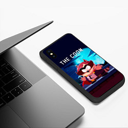 Чехол iPhone XS Max матовый The Coon - Енот Южный Парк, цвет: 3D-черный — фото 2