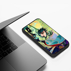 Чехол iPhone XS Max матовый Xiao Сяо Genshin Impact, цвет: 3D-черный — фото 2