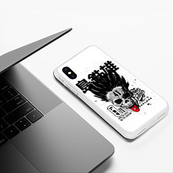 Чехол iPhone XS Max матовый Акира Akira, цвет: 3D-белый — фото 2