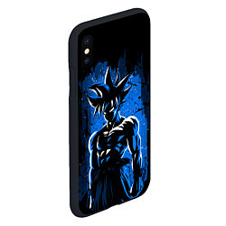 Чехол iPhone XS Max матовый ГОКУ, GOKU, цвет: 3D-черный — фото 2