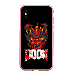 Чехол iPhone XS Max матовый Какодемон Cacodemon Doom