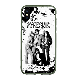 Чехол iPhone XS Max матовый Maneskin Монэскин, рок - группа
