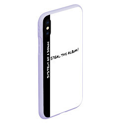Чехол iPhone XS Max матовый System of a Down - Steal This Album!, цвет: 3D-светло-сиреневый — фото 2