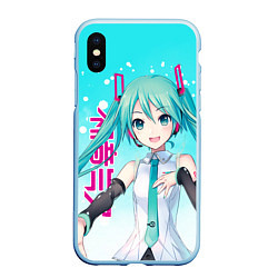 Чехол iPhone XS Max матовый Hatsune Miku, Мику Хацунэ