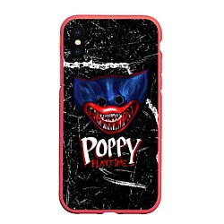 Чехол iPhone XS Max матовый Poppy Playtime, цвет: 3D-красный