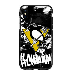 Чехол iPhone XS Max матовый Питтсбург Пингвинз Pittsburgh Penguins