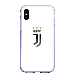 Чехол iPhone XS Max матовый Forza Forza Juve, цвет: 3D-светло-сиреневый