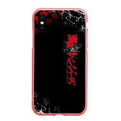 Чехол iPhone XS Max матовый TOKYO REVENGERS RED STYLE TEAM, цвет: 3D-баблгам