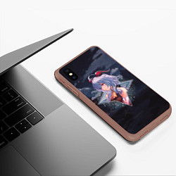 Чехол iPhone XS Max матовый Гань Юй в примогеме, цвет: 3D-коричневый — фото 2