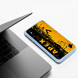 Чехол iPhone XS Max матовый АПЕКС ЛЕГЕНДС, цвет: 3D-голубой — фото 2