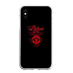 Чехол iPhone XS Max матовый Believe in Devils