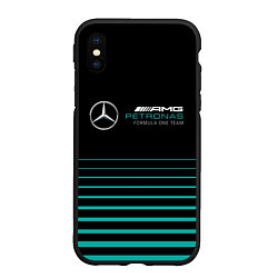 Чехол iPhone XS Max матовый Merсedes PETRONAS F1