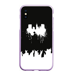 Чехол iPhone XS Max матовый Black sity Город тьмы ART 2